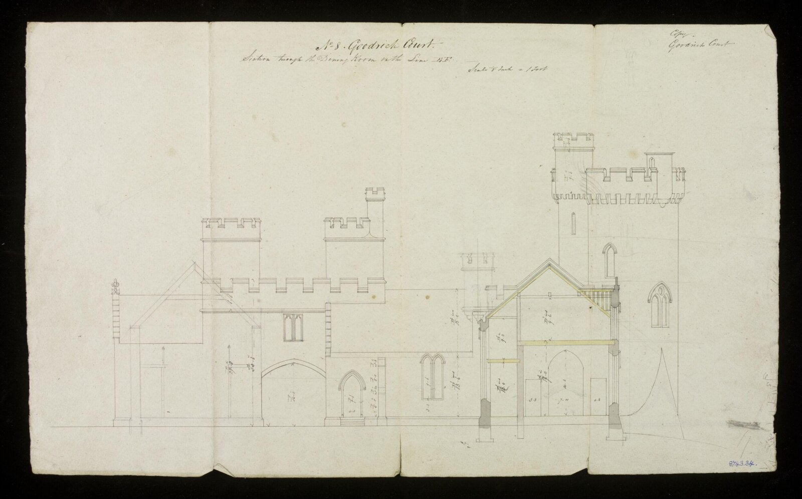 Drawing, Edward Blore, 1828-31