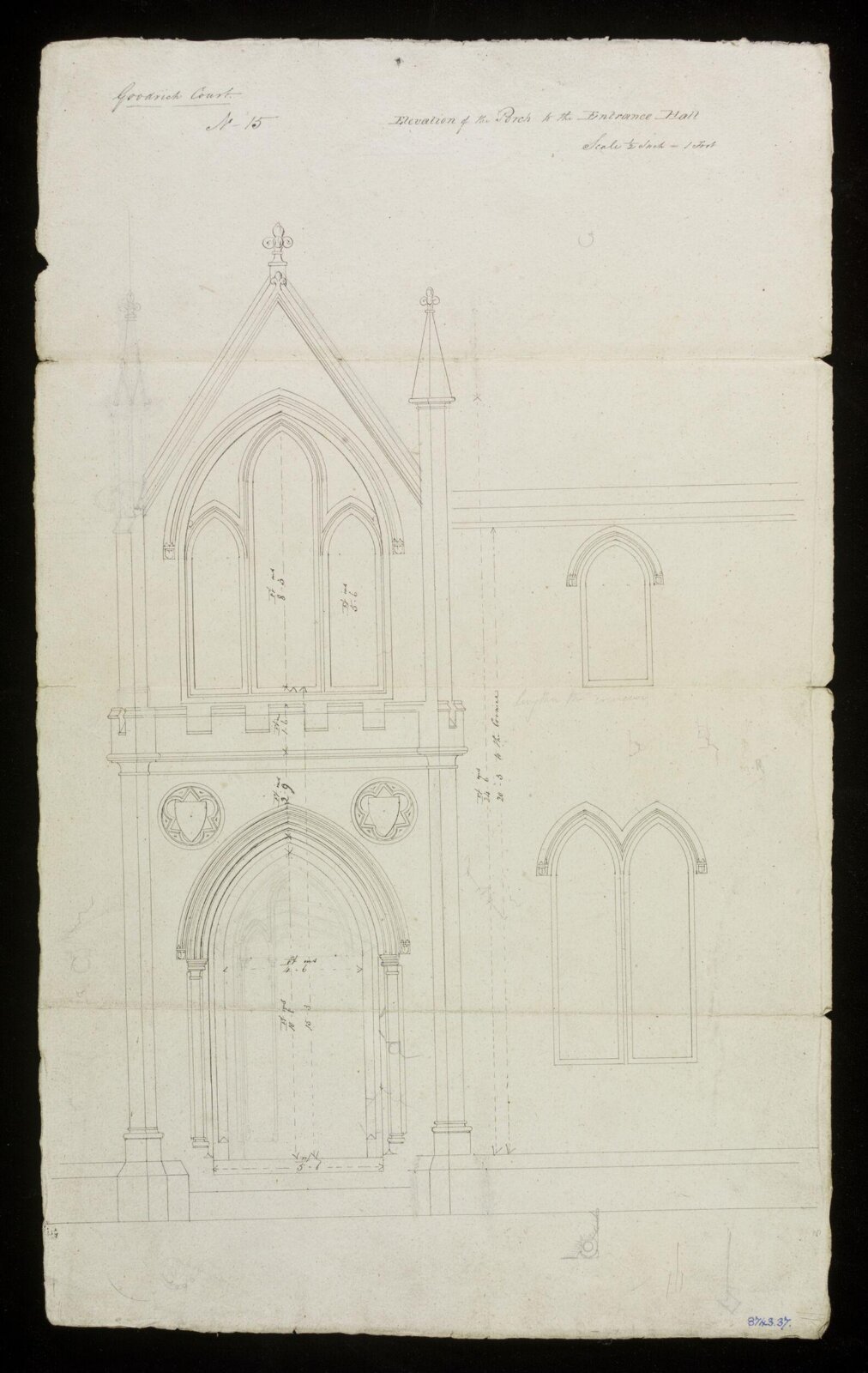 Drawing, Edward Blore, 1828-31