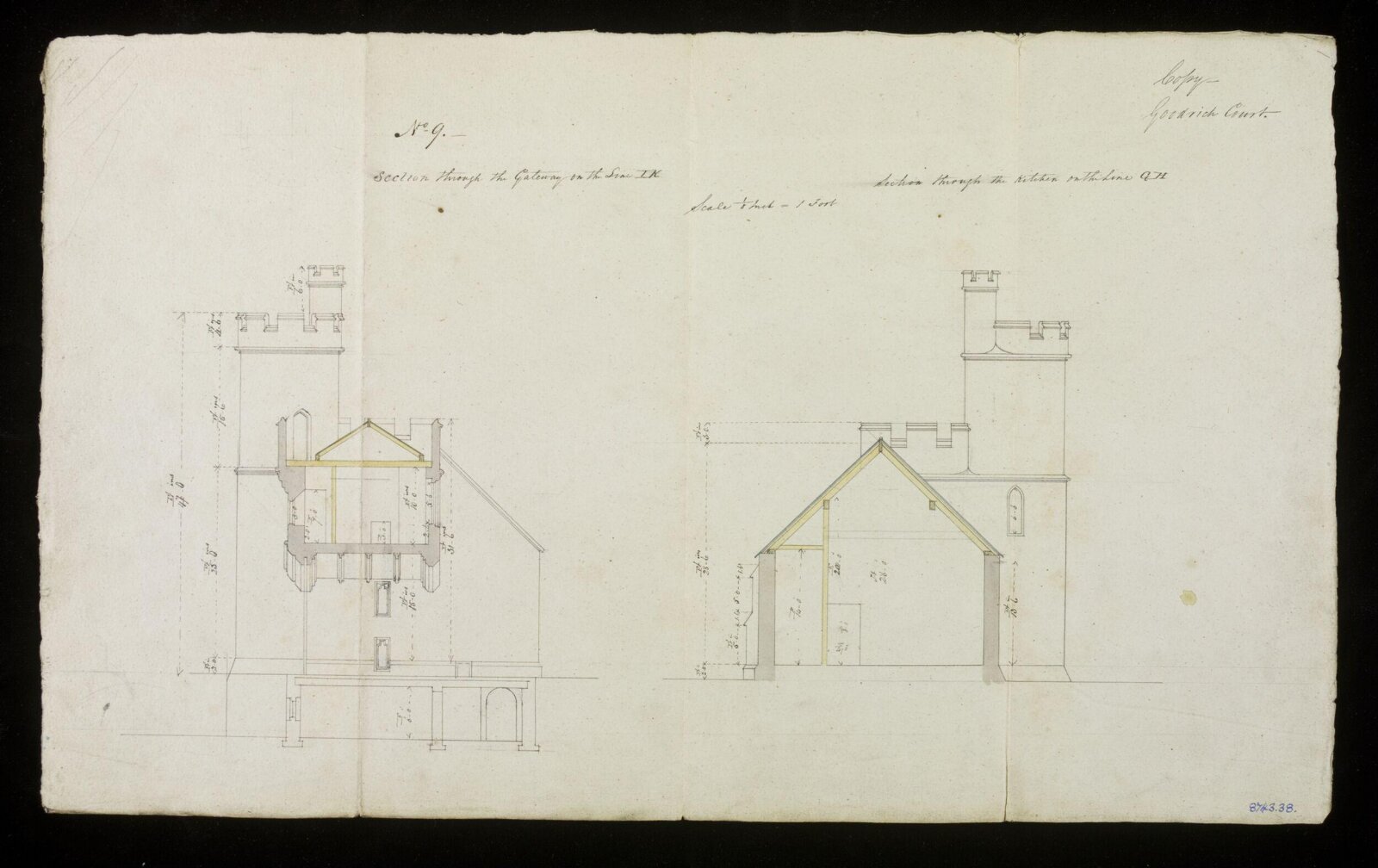 Drawing, Edward Blore, 1828-31