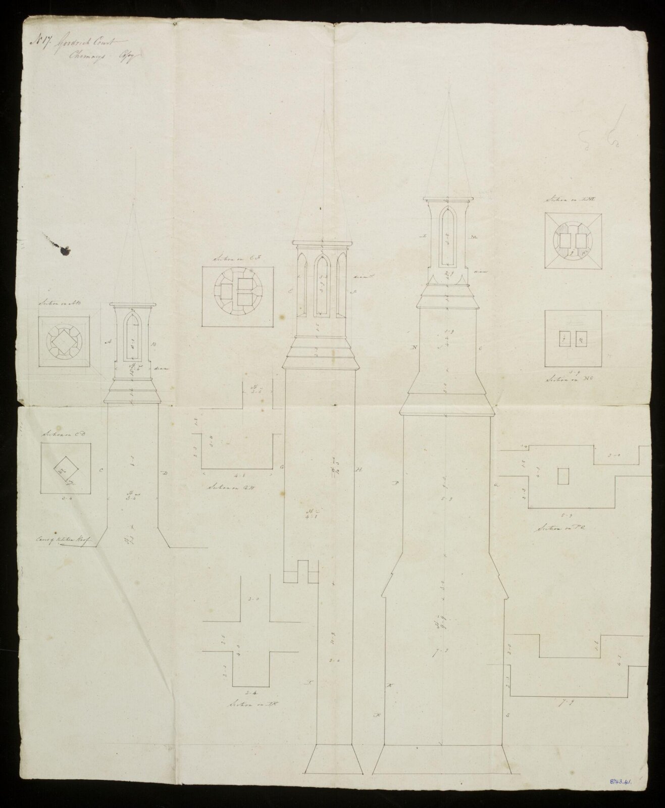Drawing, Edward Blore, 1828-31