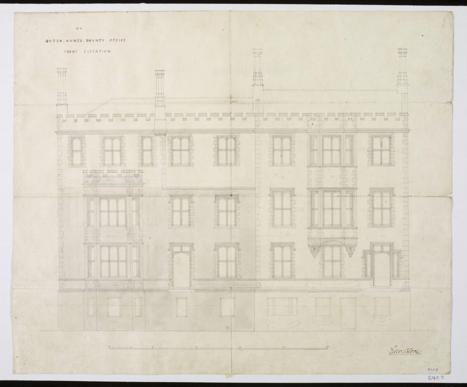 Drawing, Edward Blore, c. 1840