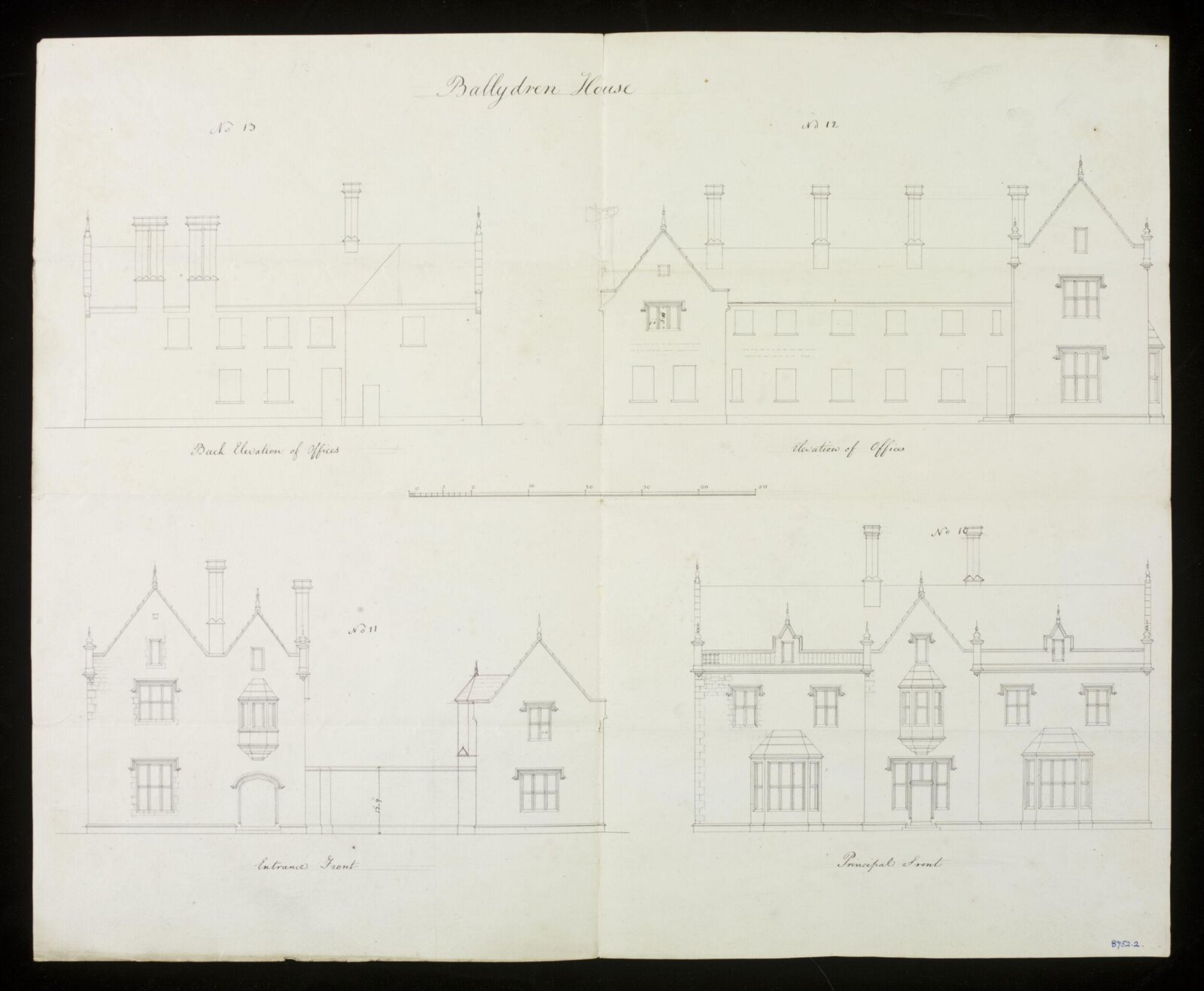 Drawing, Edward Blore, c. 1838