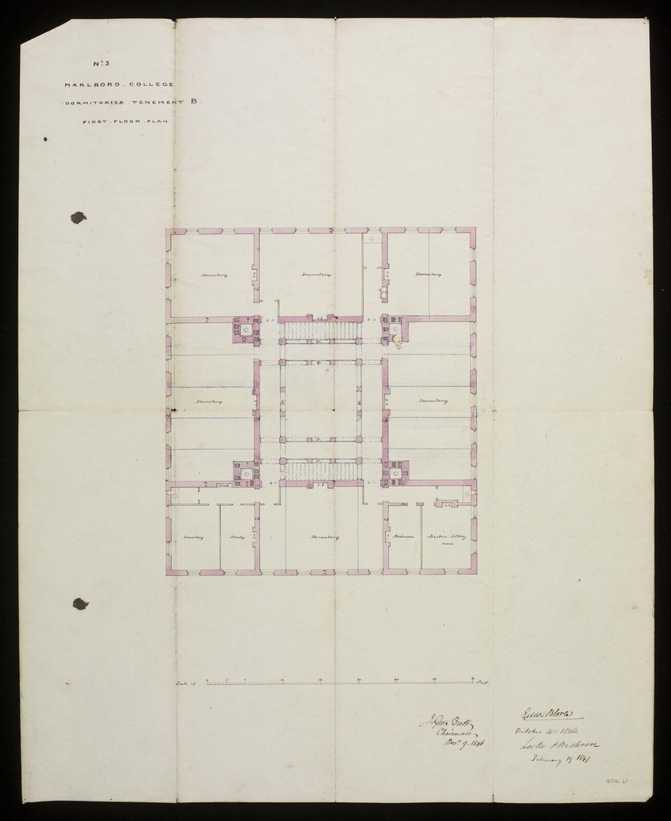 Drawing, Edward Blore, 04/10/1846