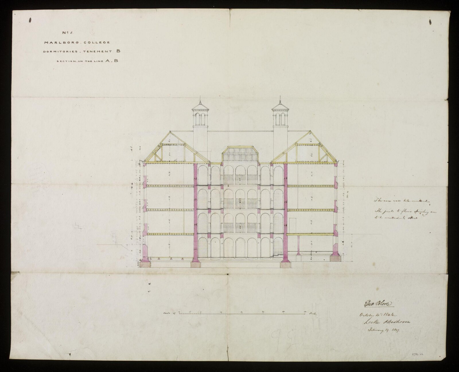 Drawing, Edward Blore, 04/10/1846
