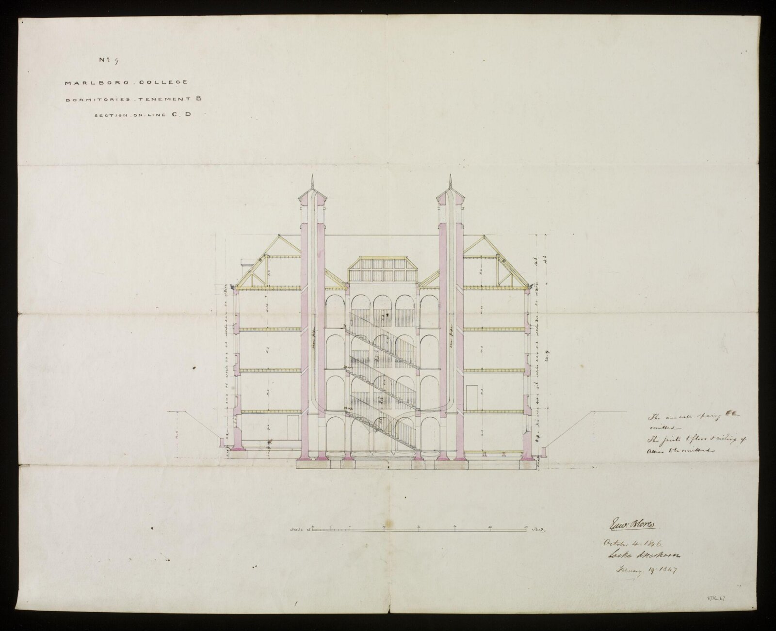 Drawing, Edward Blore, 04/10/1846