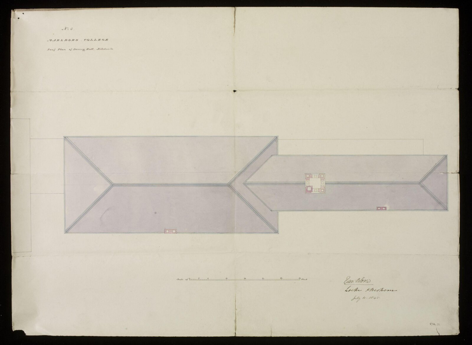 Drawing, Edward Blore, 10/07/1845