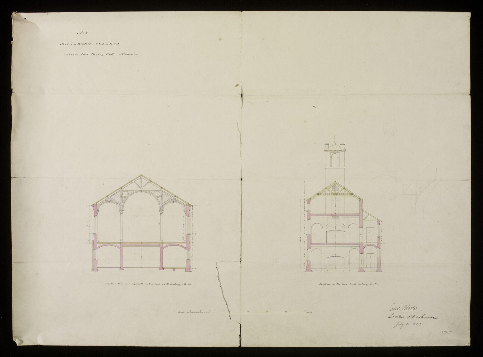 Drawing, Edward Blore, 10/07/1845