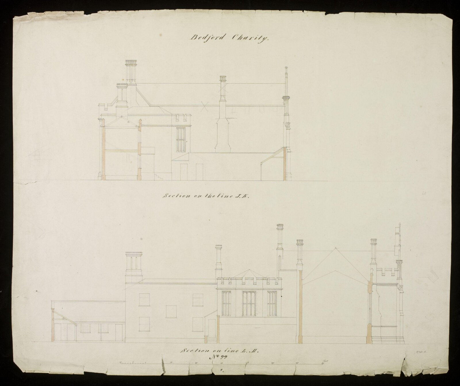 Drawing, Edward Blore, 1831-34