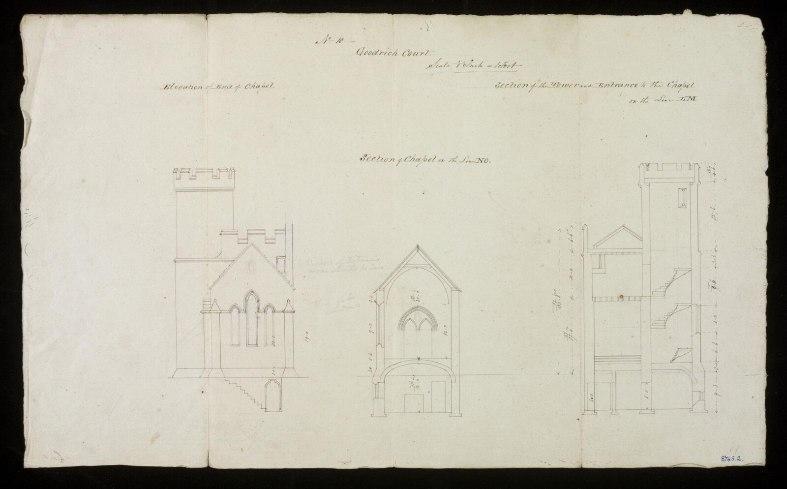 Drawing, Edward Blore, 1828-31