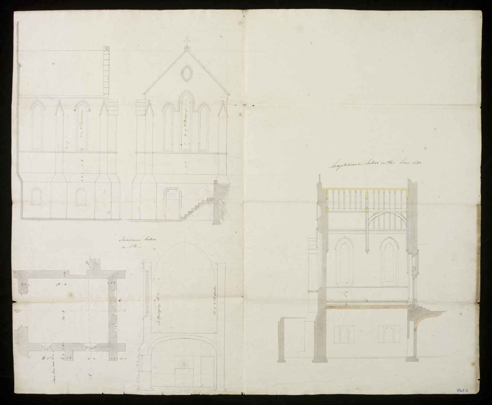 Drawing, Edward Blore, 1828-31