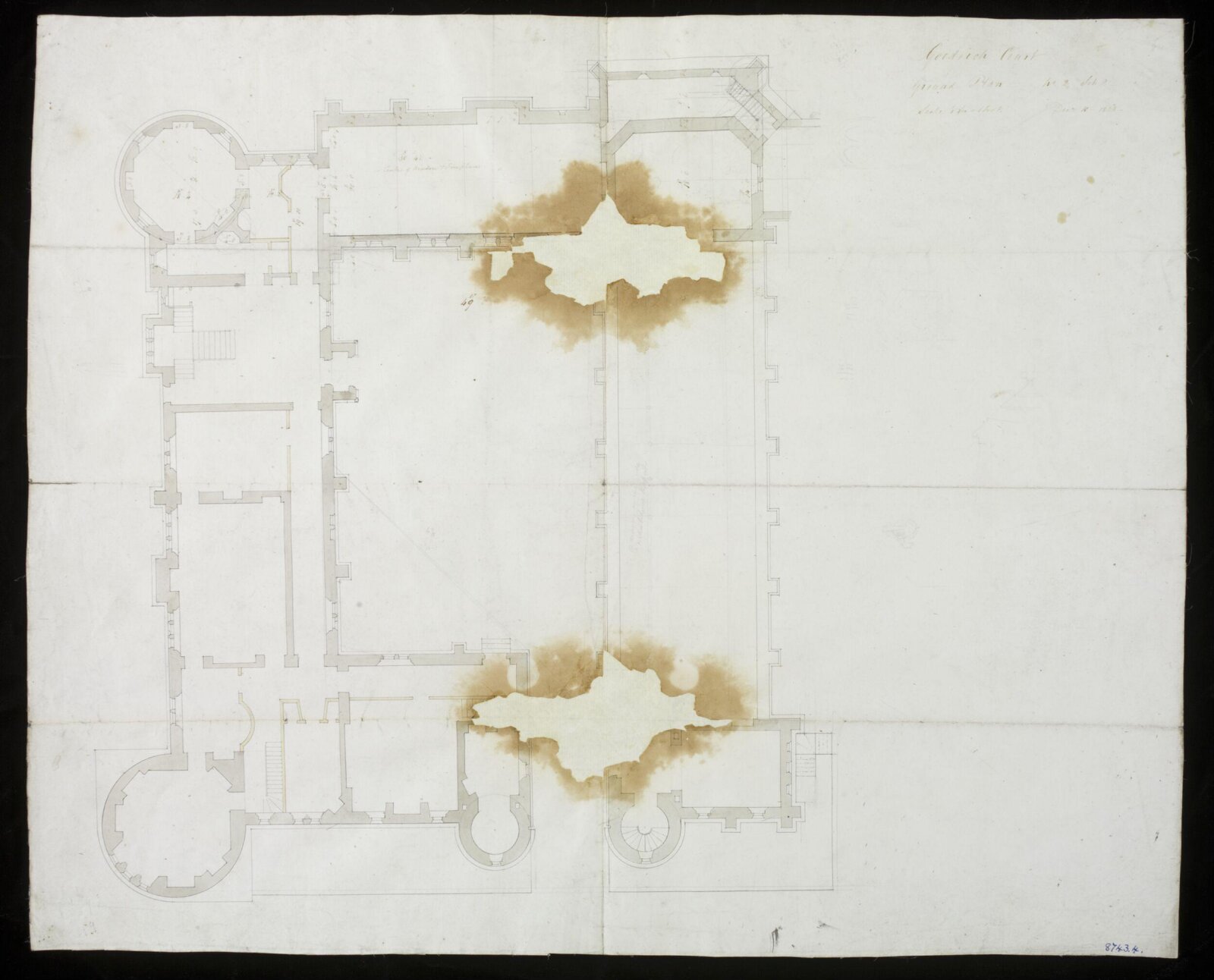 Drawing, Edward Blore, 1828