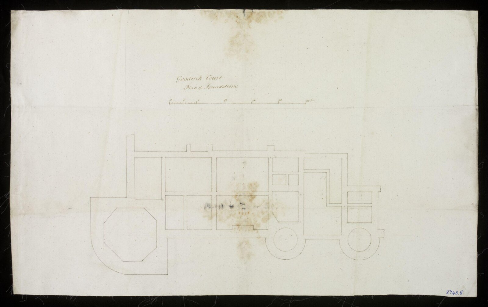 Drawing, Edward Blore, 1828-31