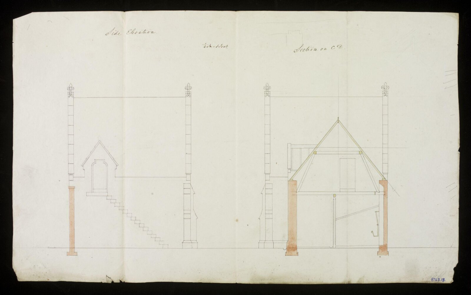 Drawing, Edward Blore, 1828-31