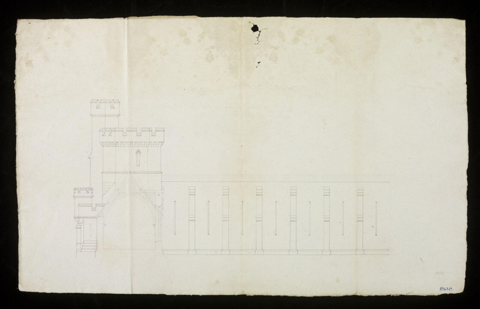 Drawing, Edward Blore, 1828-31
