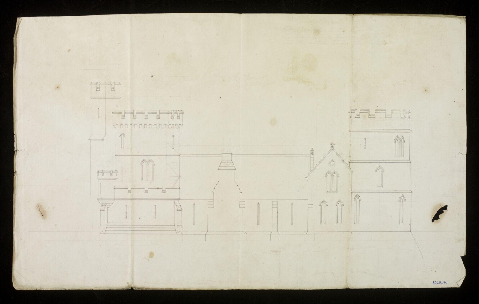 Drawing, Edward Blore, 1828-31