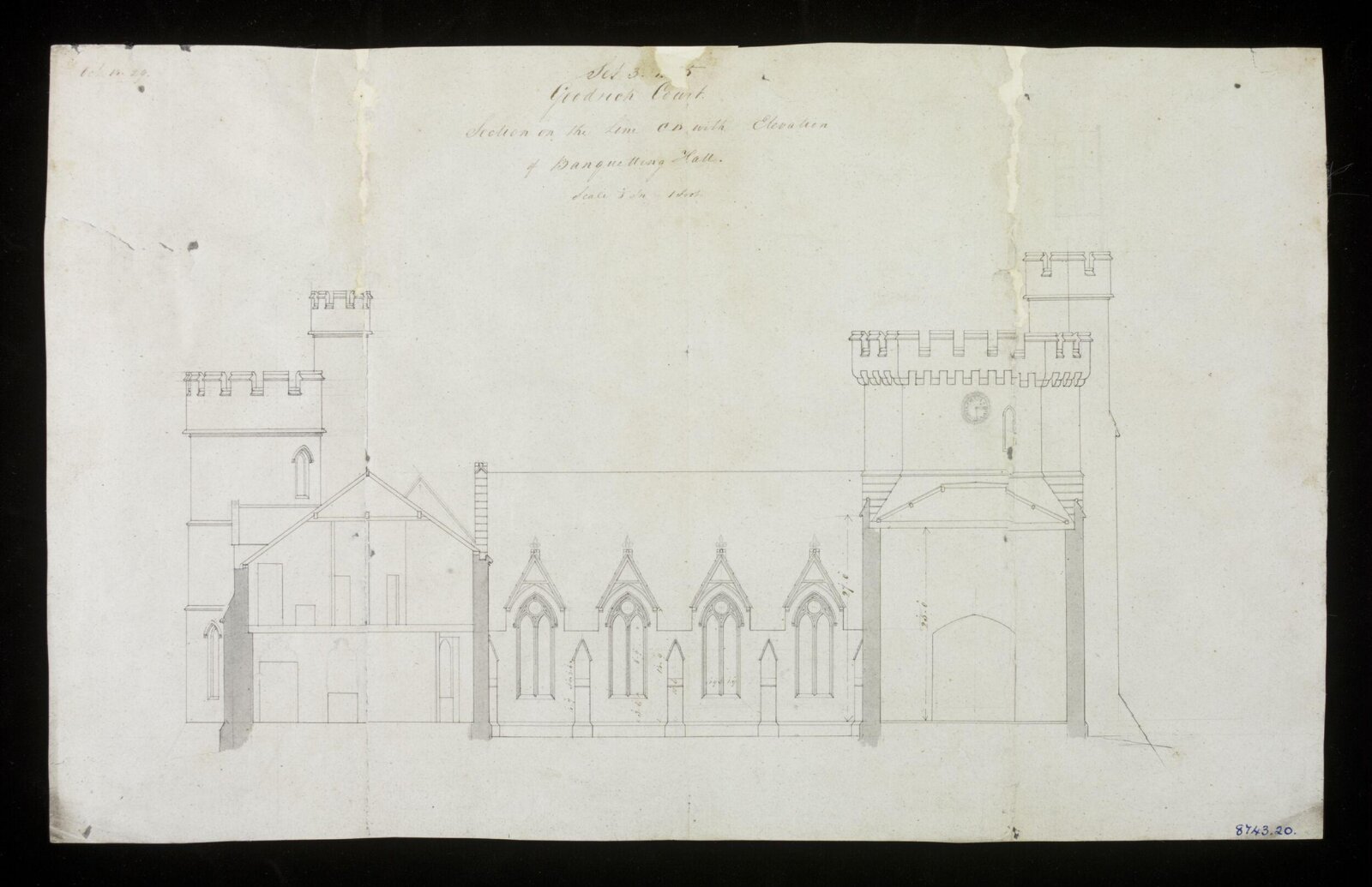 Drawing, Edward Blore, 14/10/1829