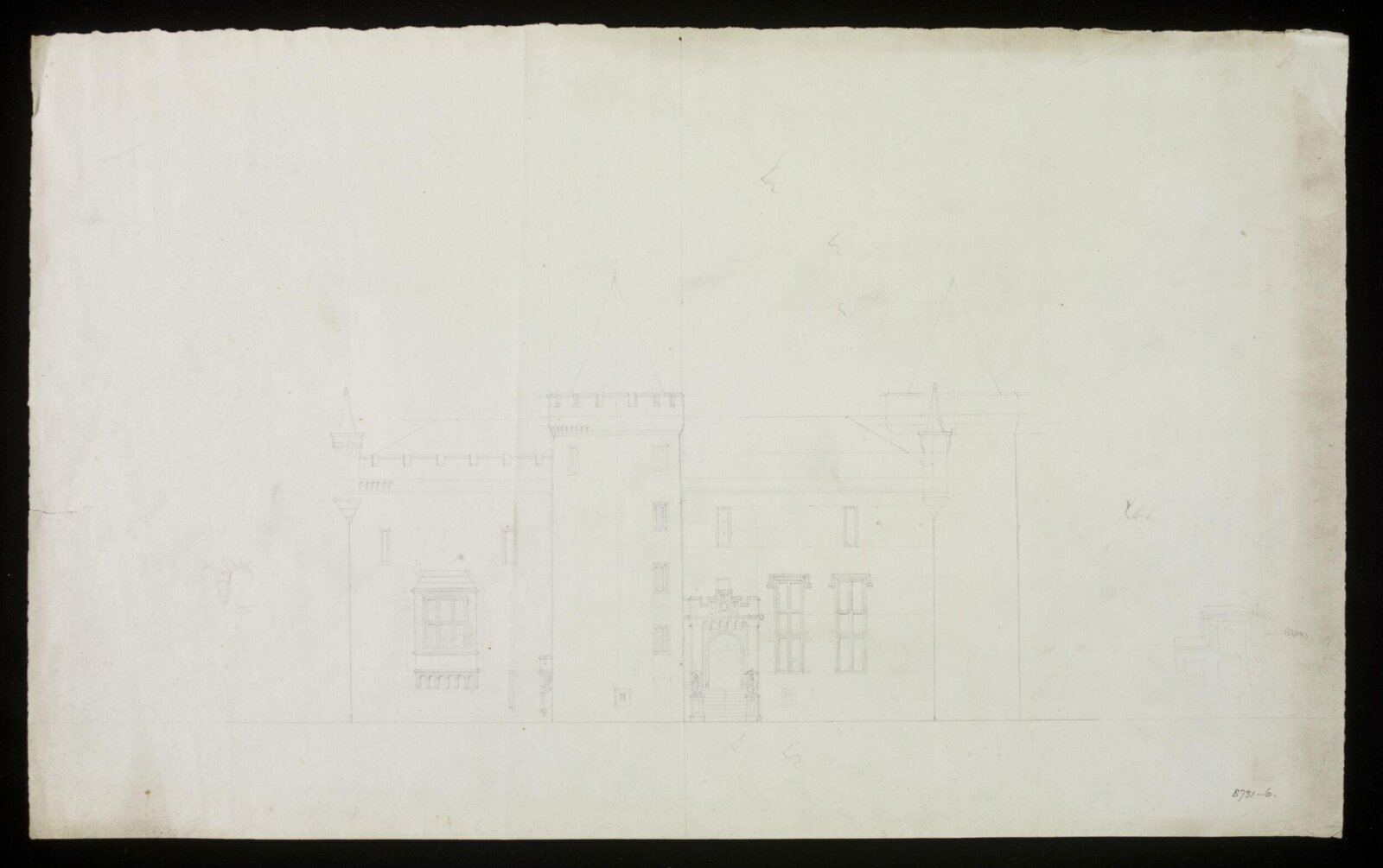 Drawing, Edward Blore, c. 1837