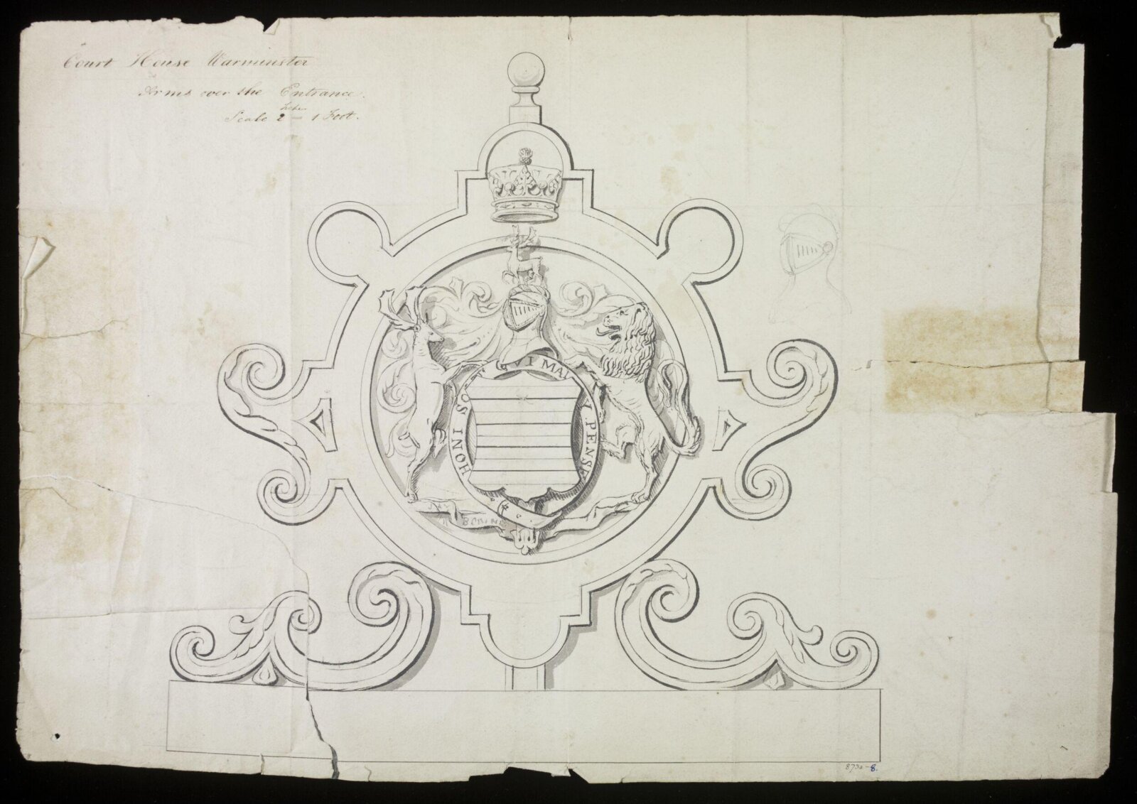Drawing, Edward Blore, c 1830