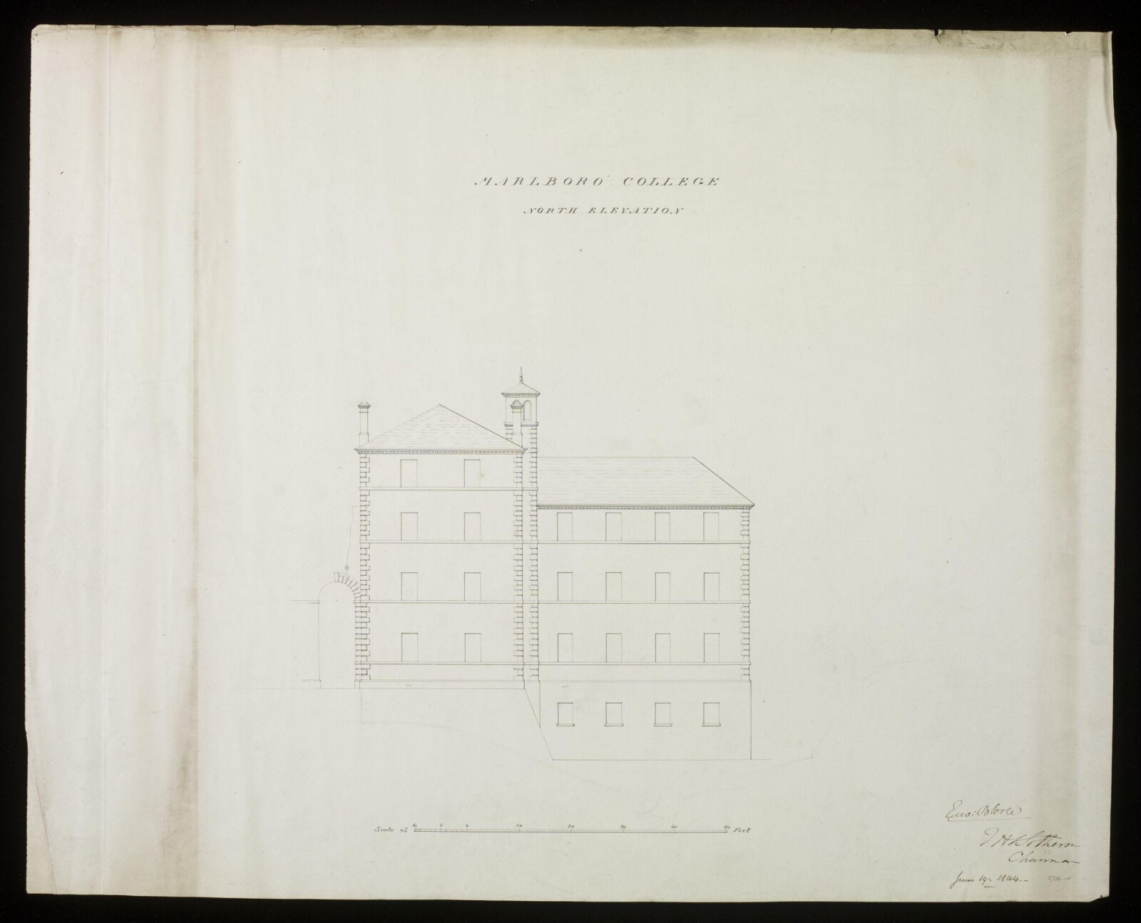 Drawing, Edward Blore, 19/06/1844