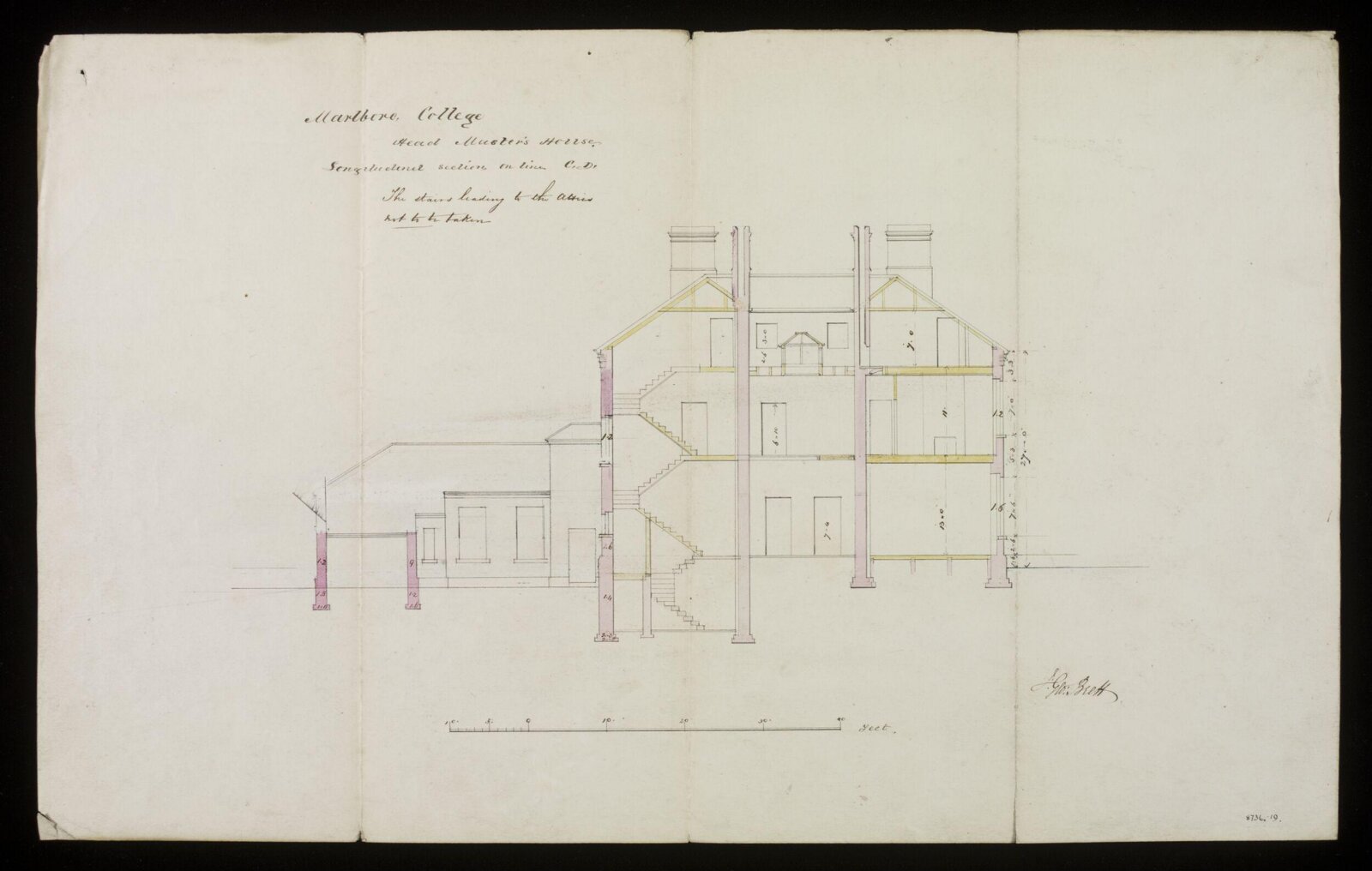 Drawing, Edward Blore, 1845-50