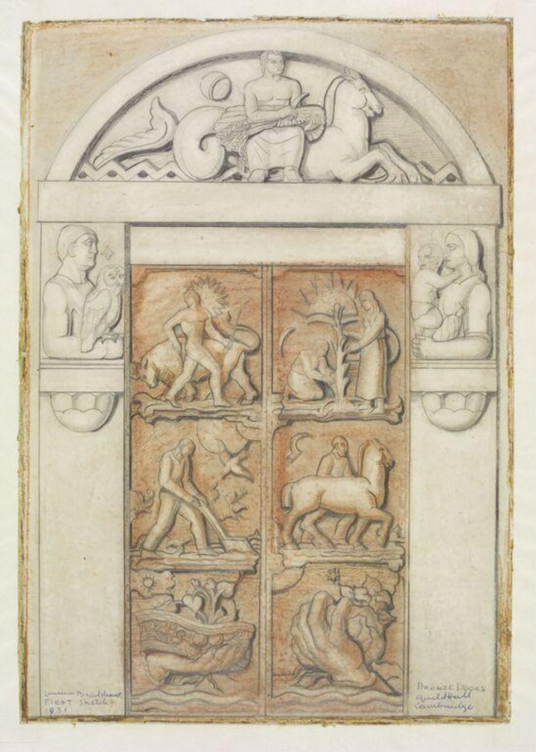 Drawing, Lawrence Henderson Bradshaw, 1936-37
