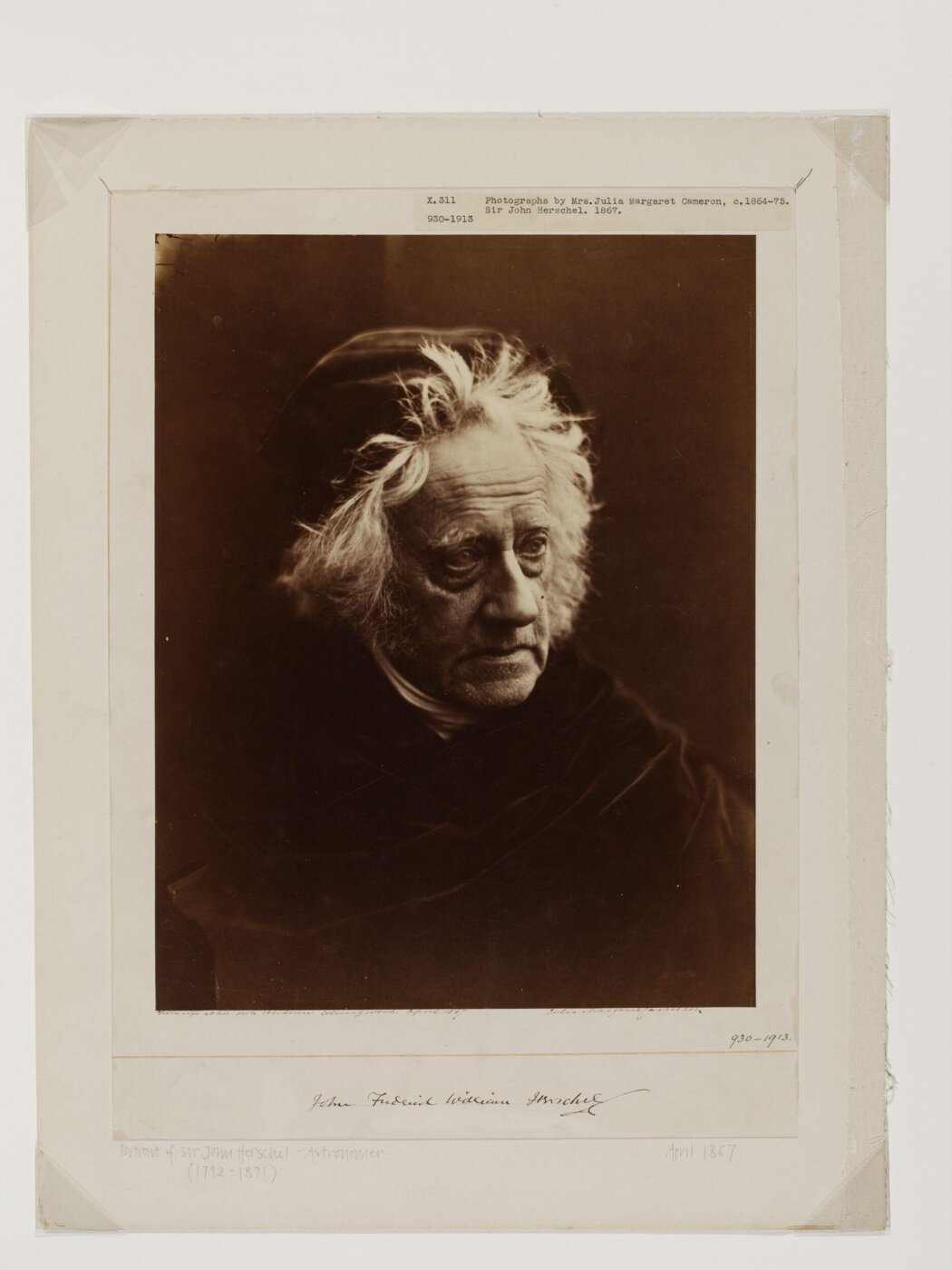 Cameron, Julia Margaret, John Frederick William Herschel