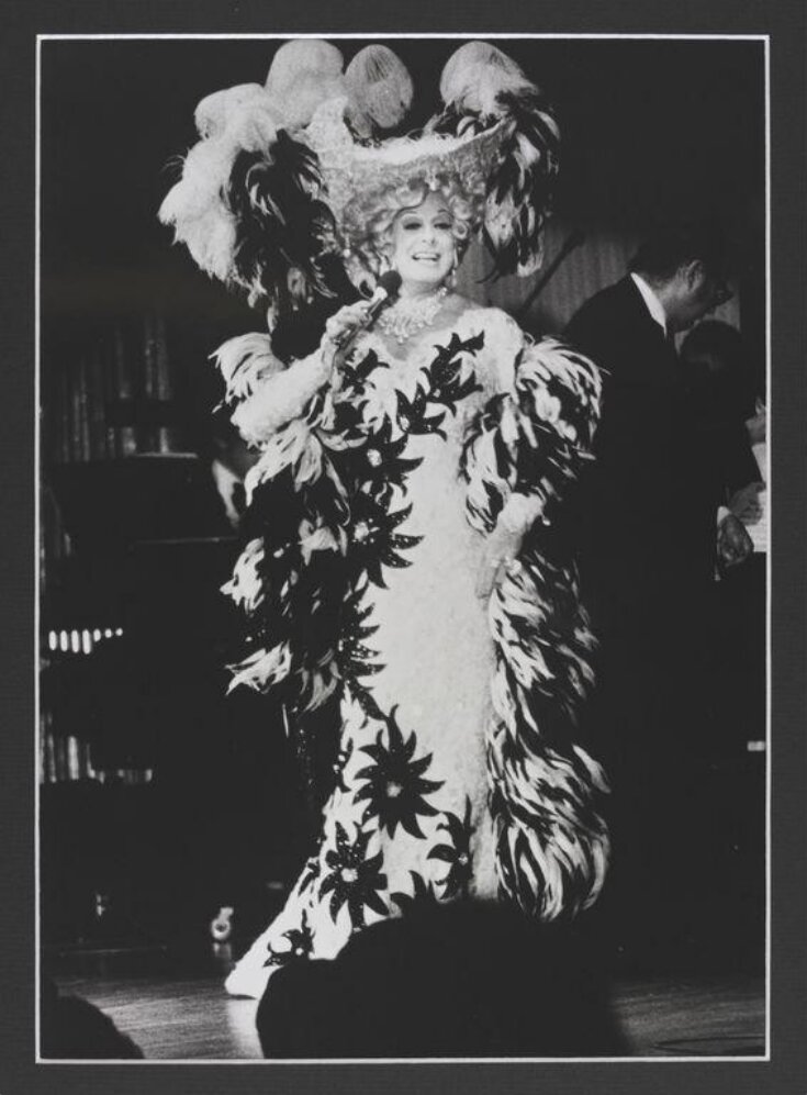 Photograph of Danny La Rue as Mae West top image