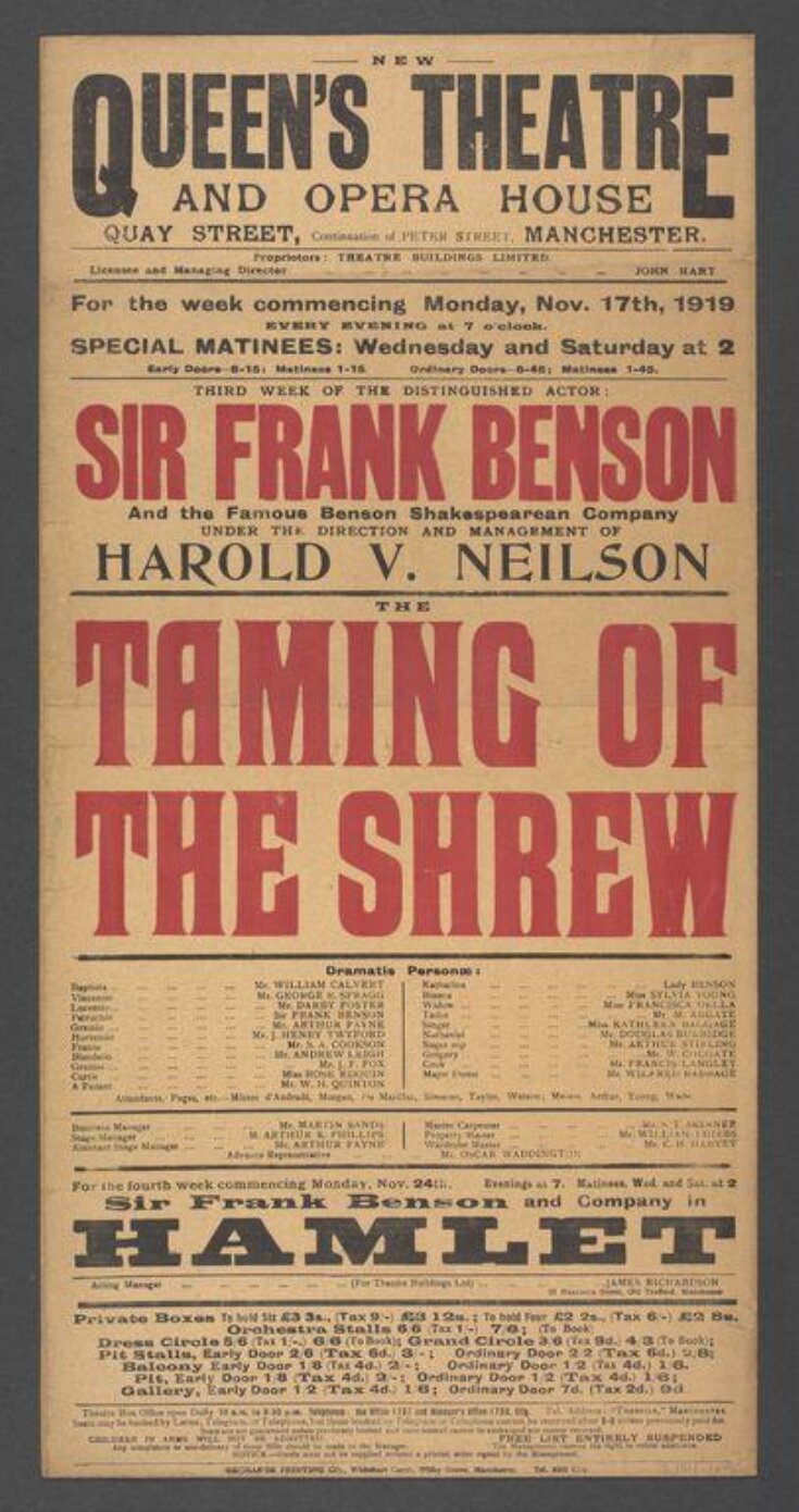 The Taming of the Shrew poster image