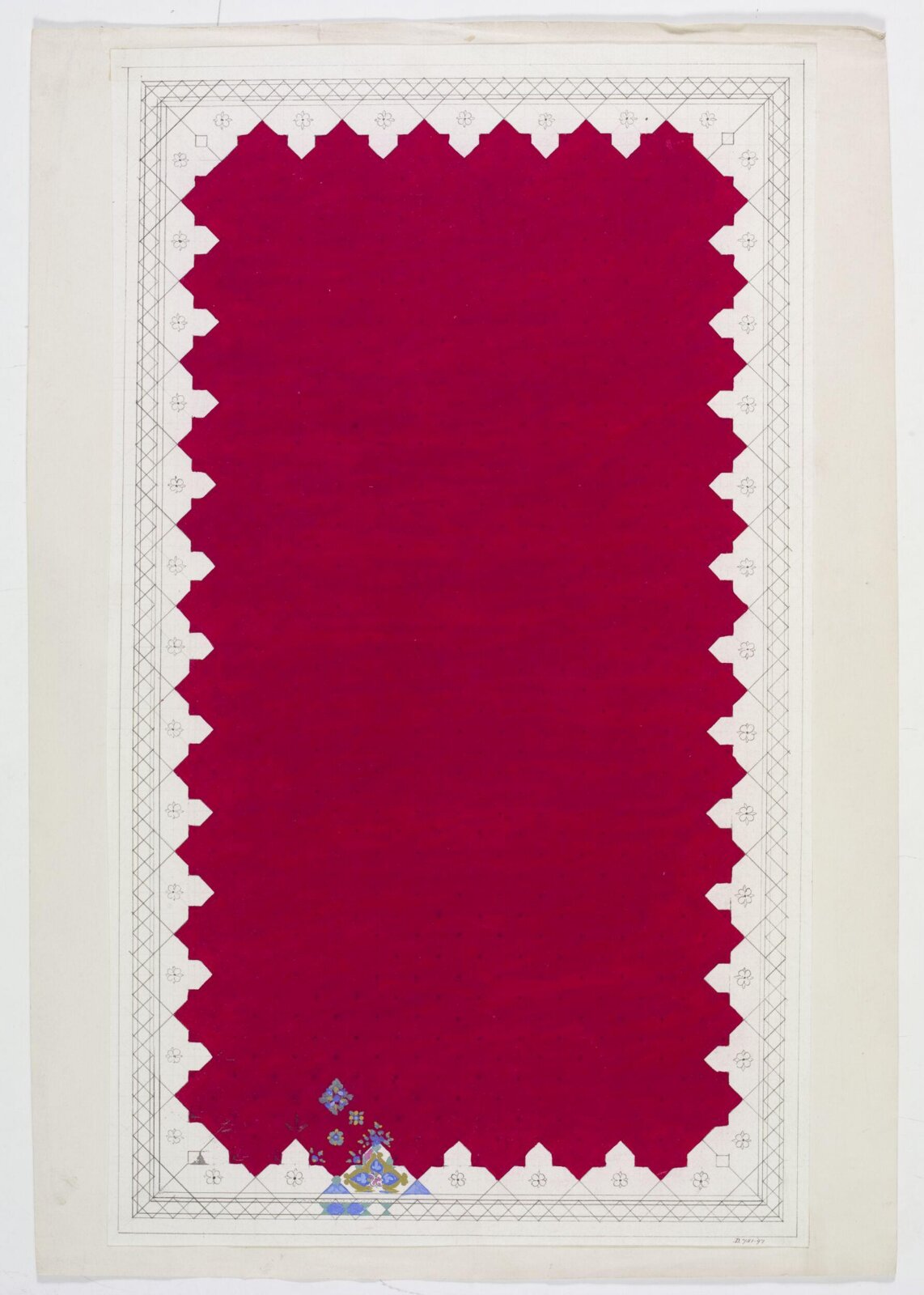 Design for carpet., Owen Jones, 1809 - 1874