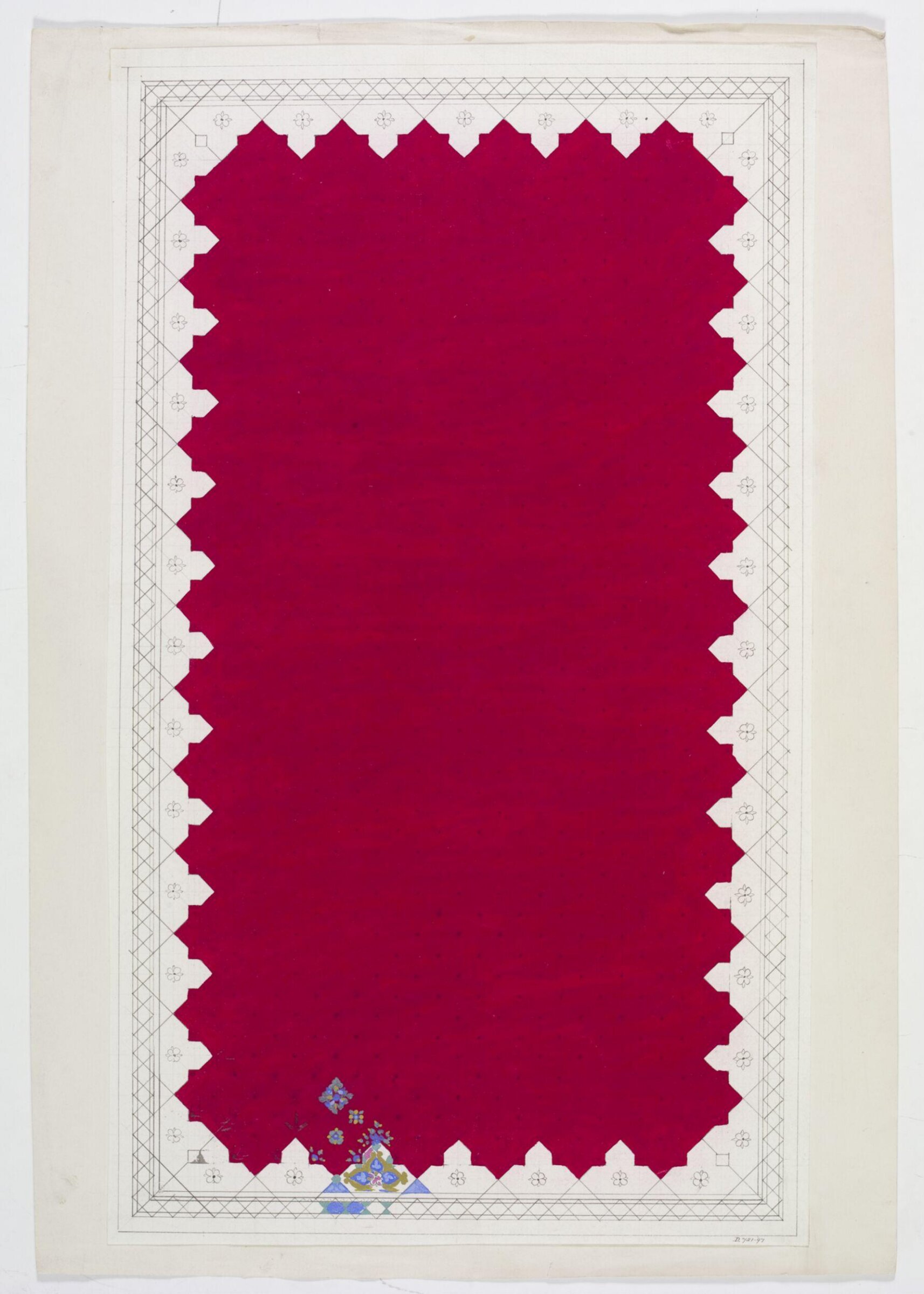 Design for carpet., Owen Jones, 1809 - 1874