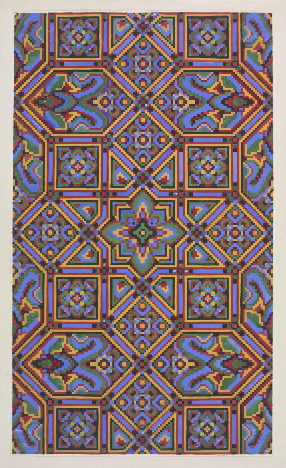 Design for carpet., Owen Jones, 1809 - 1874
