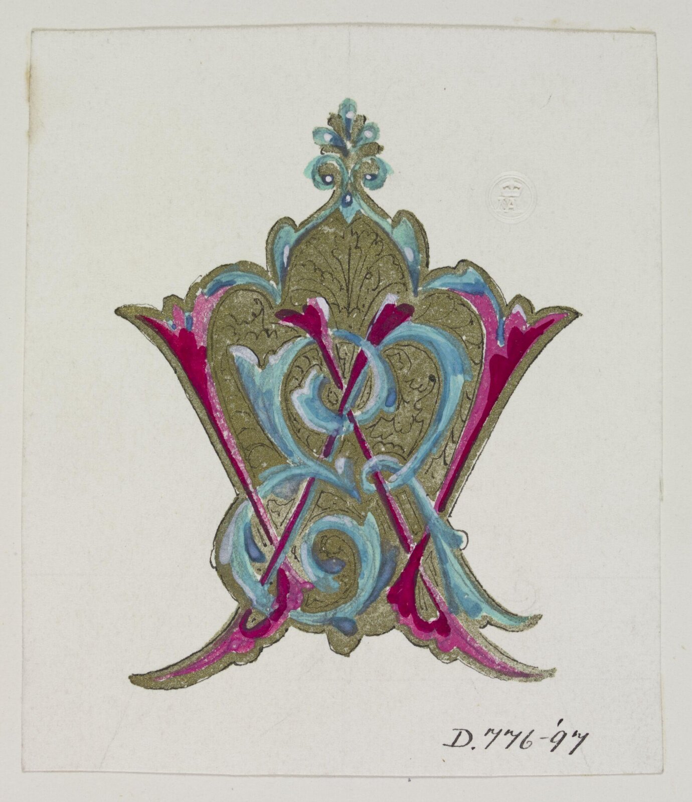 Drawing, Owen Jones, 1809-1874