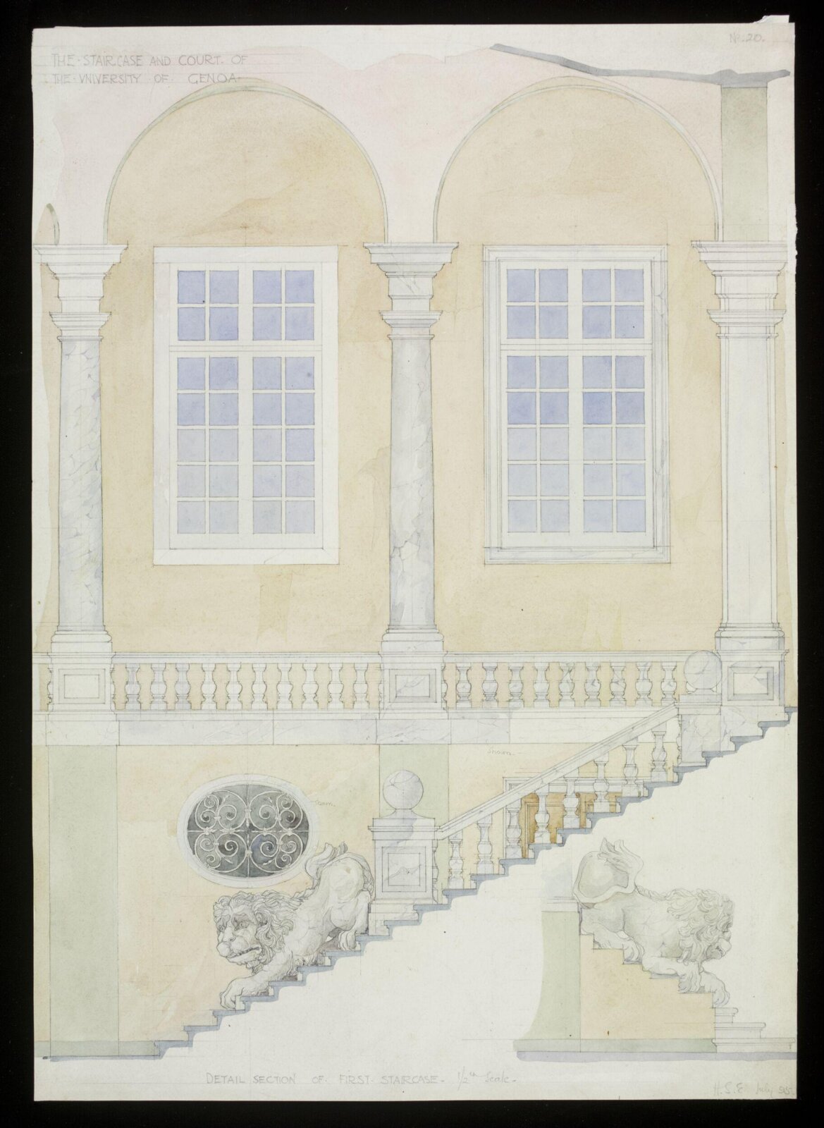 Drawing, Hubert Springford East, 06/1895