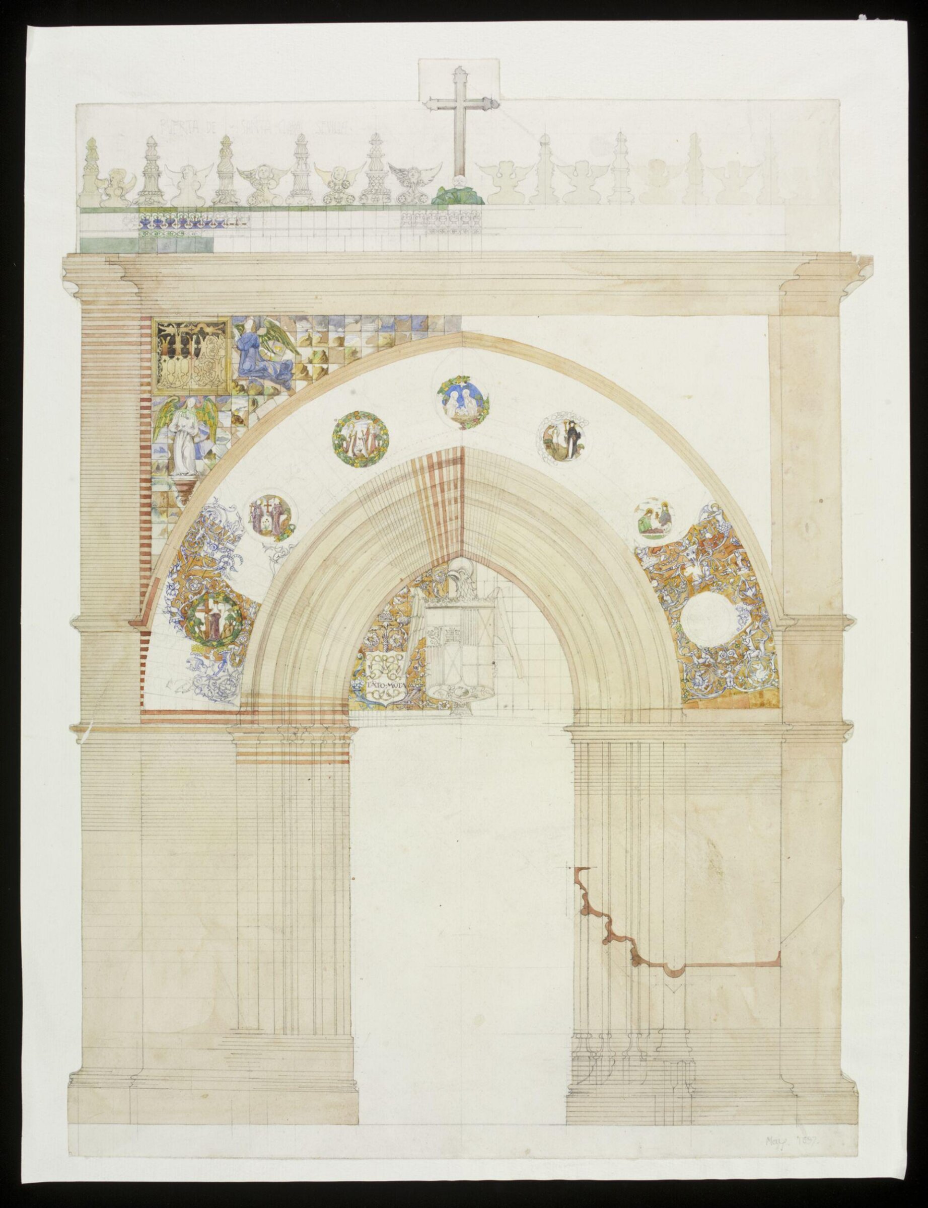 Drawing, Hubert Springford East, 1897