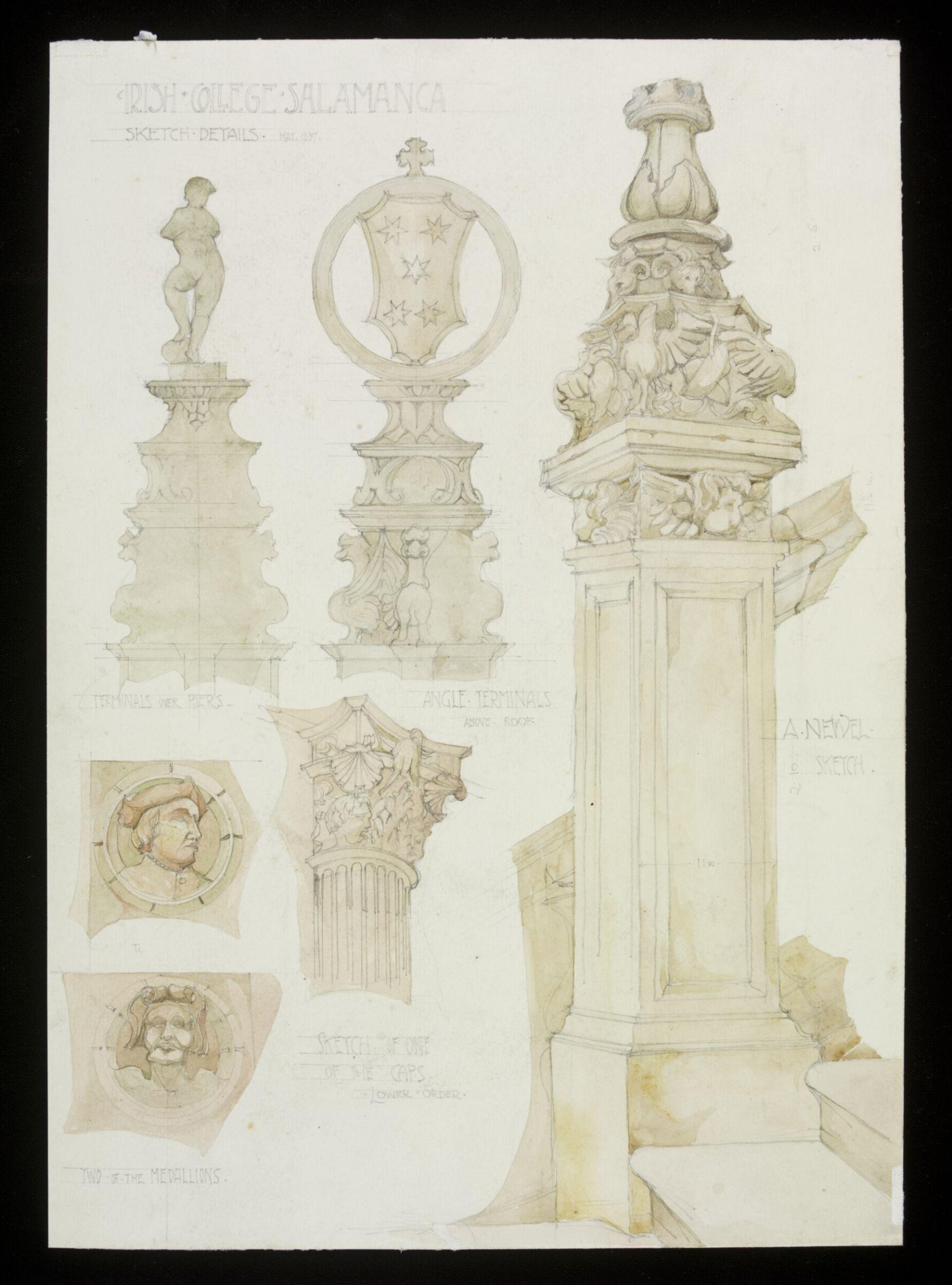 Drawing, Hubert Springford East, 05/1897