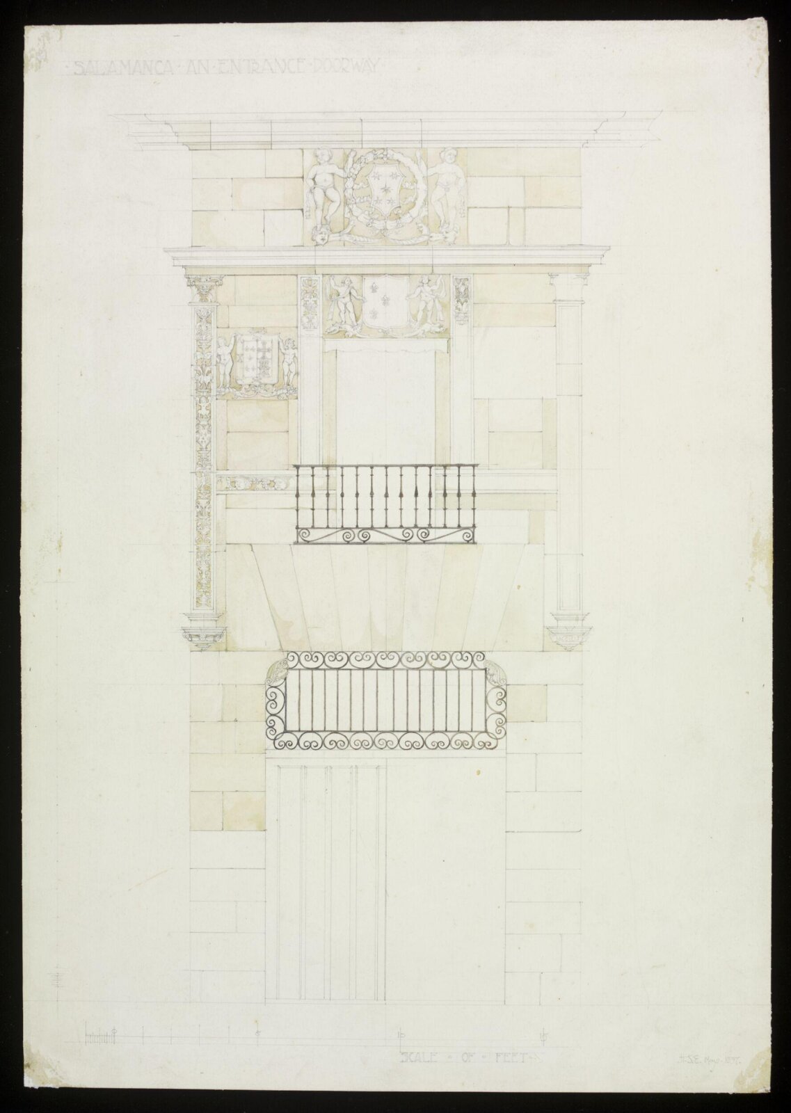 Drawing, Hubert Springford East, 1897