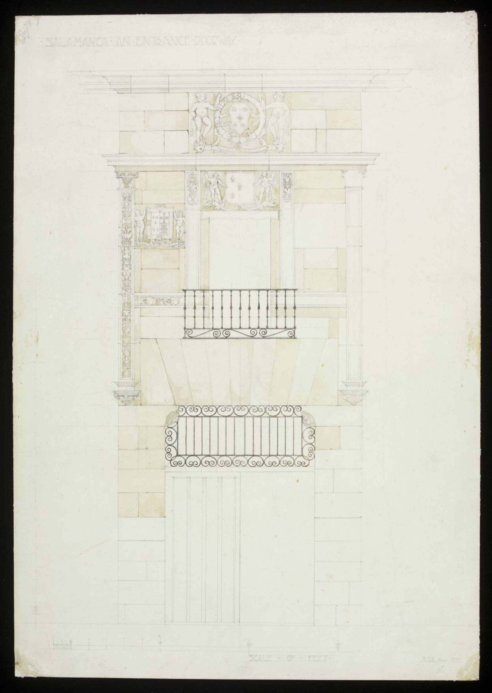 Drawing, Hubert Springford East, 1897