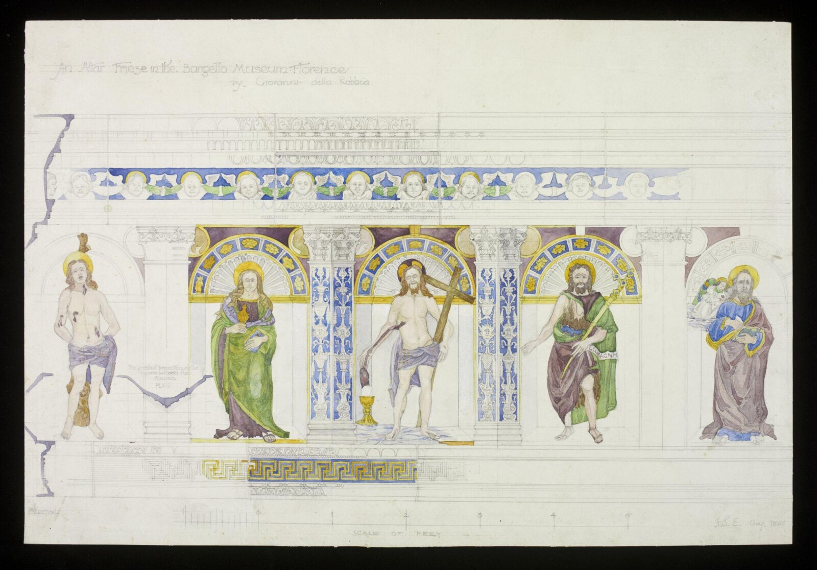 Drawing, Hubert Springford East, 08/1895