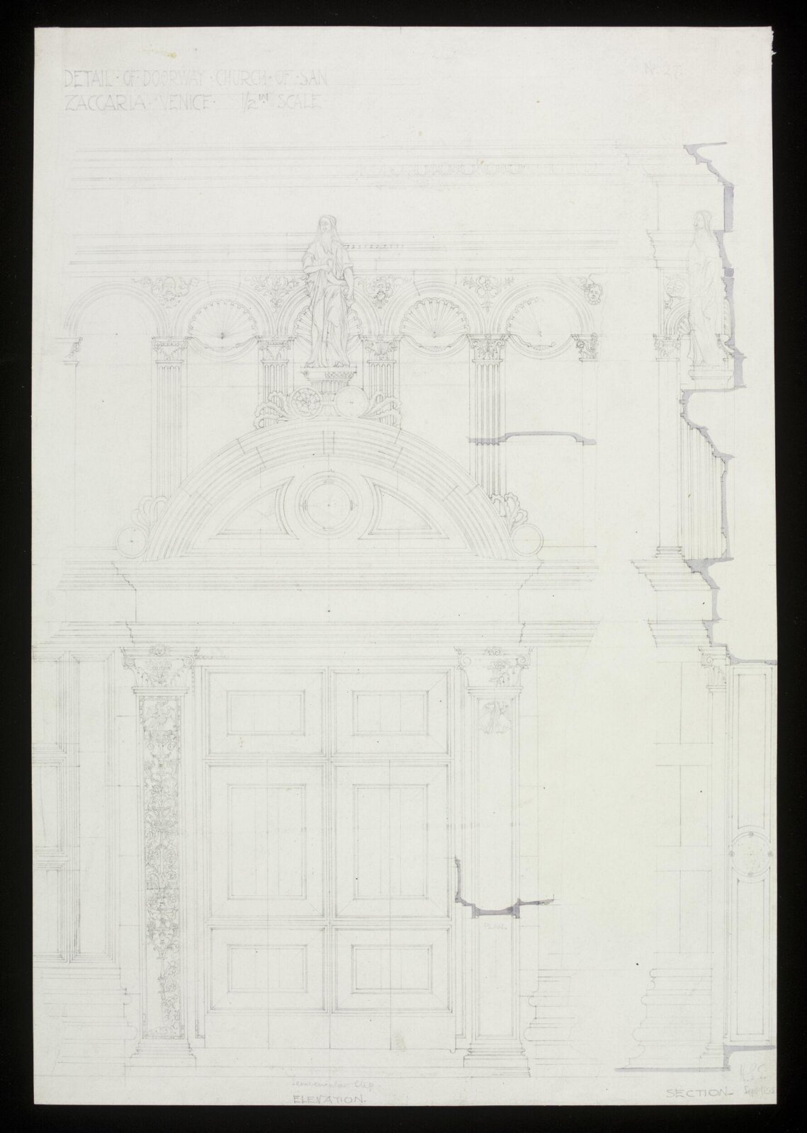 Drawing, Hubert Springford East, 09/1895