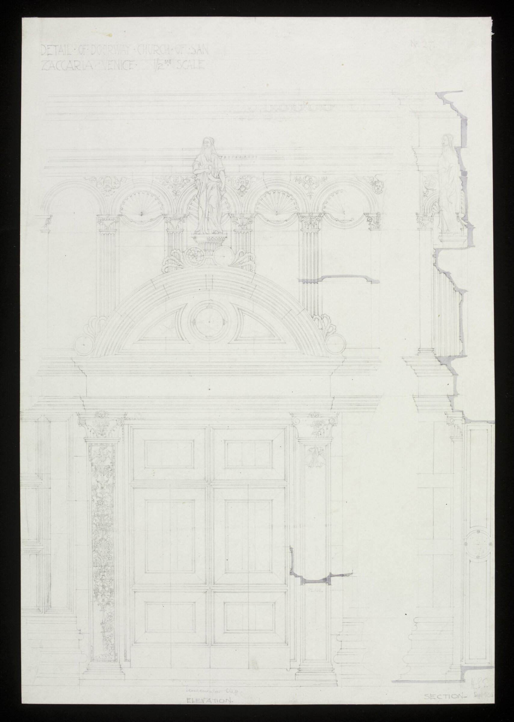 Drawing, Hubert Springford East, 09/1895