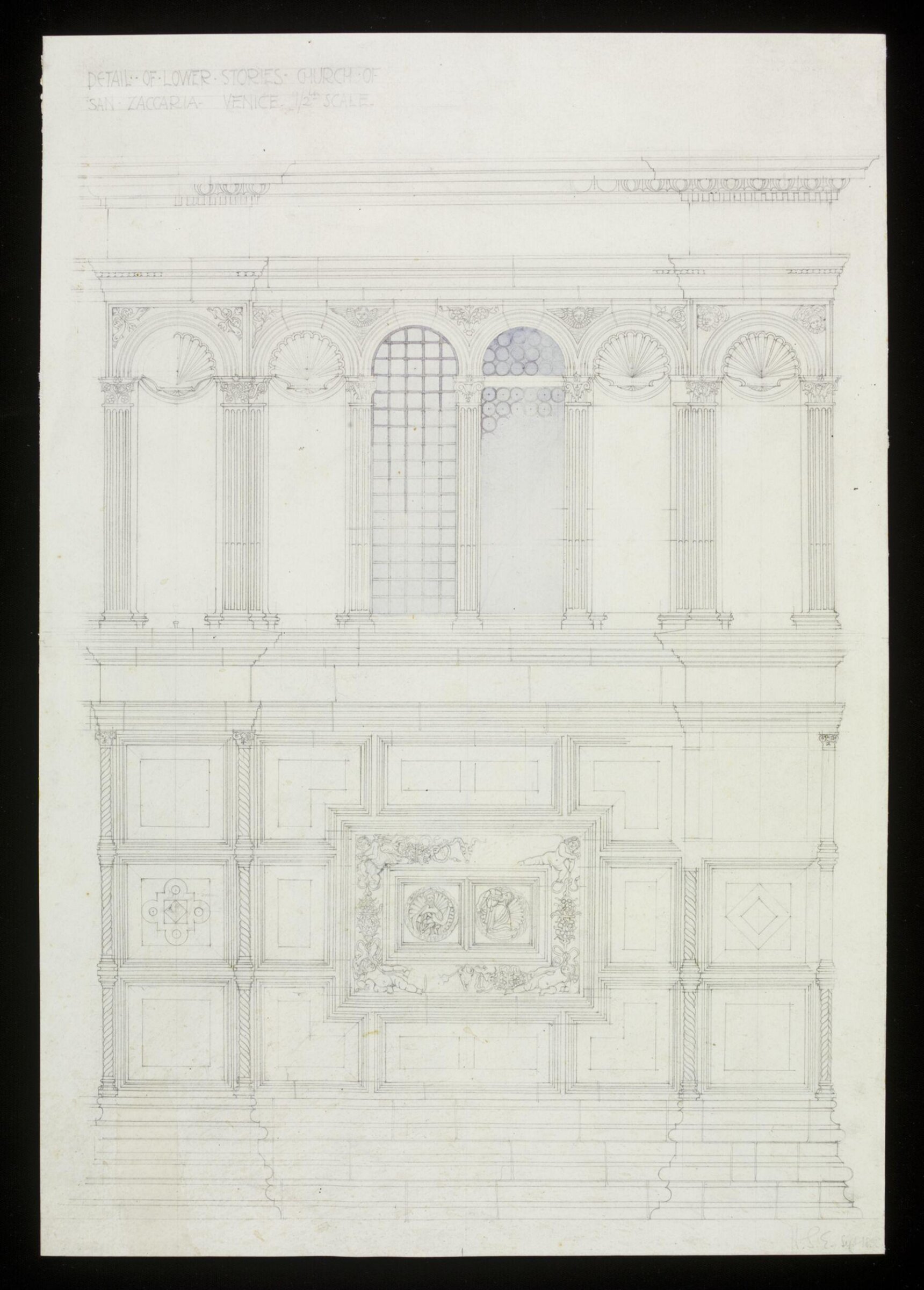 Drawing, Hubert Springford East, 09/1895