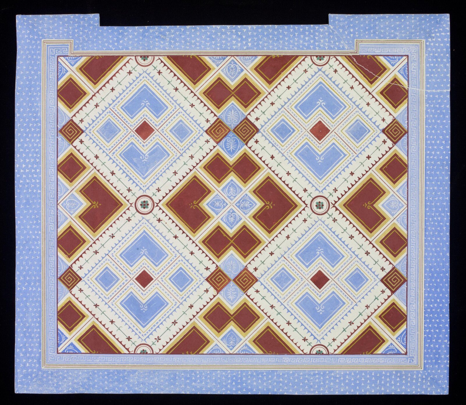 Design for ceiling decoration, Owen Jones, 1809 - 1874