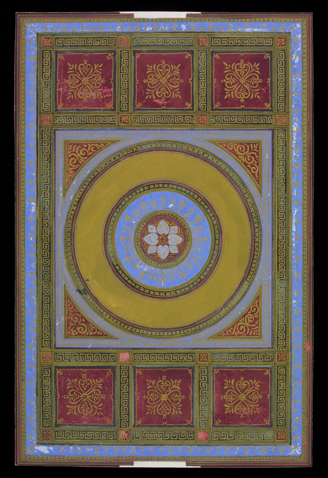 Design for ceiling decoration, Owen Jones, 1809 - 1874