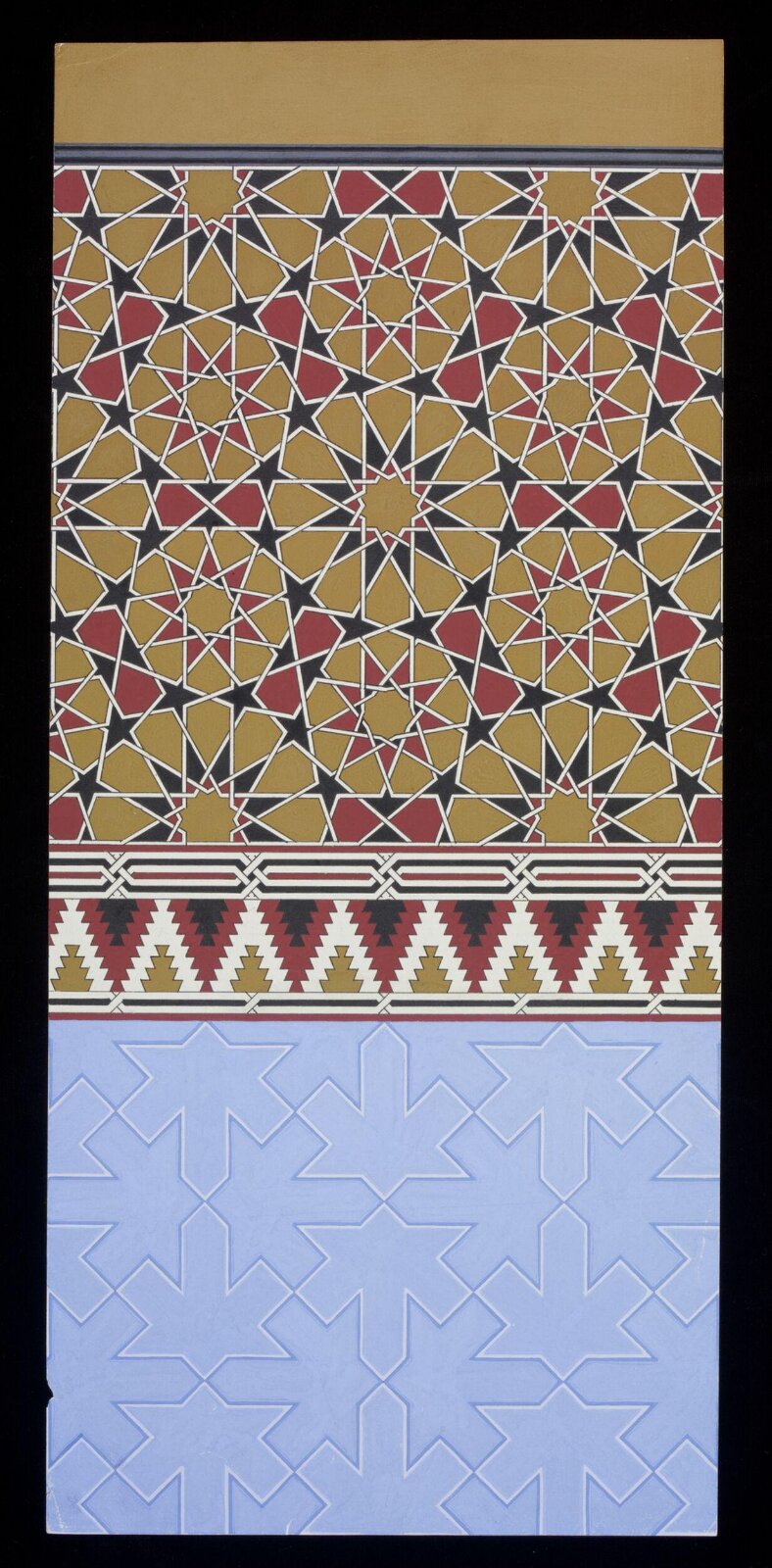 Design for mural decoration, Owen Jones, 1807 to 1874