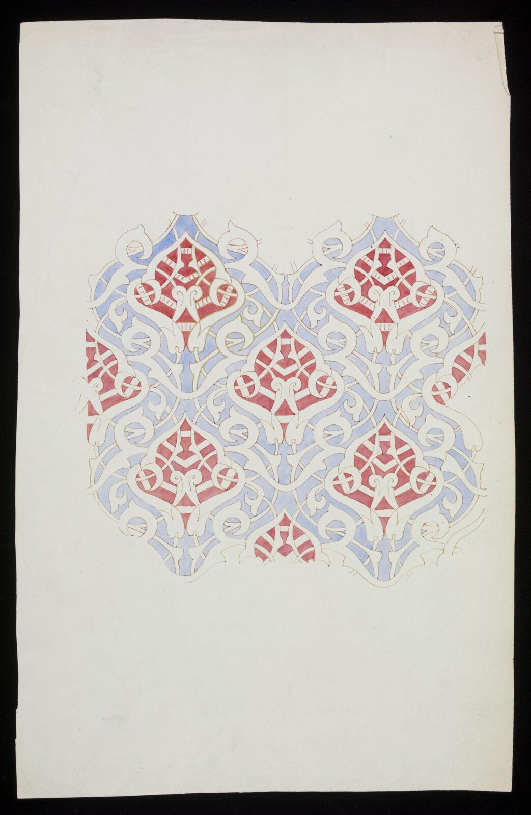 Design for interior decoration; wall or ceiling, Owen Jones, 1809-1874