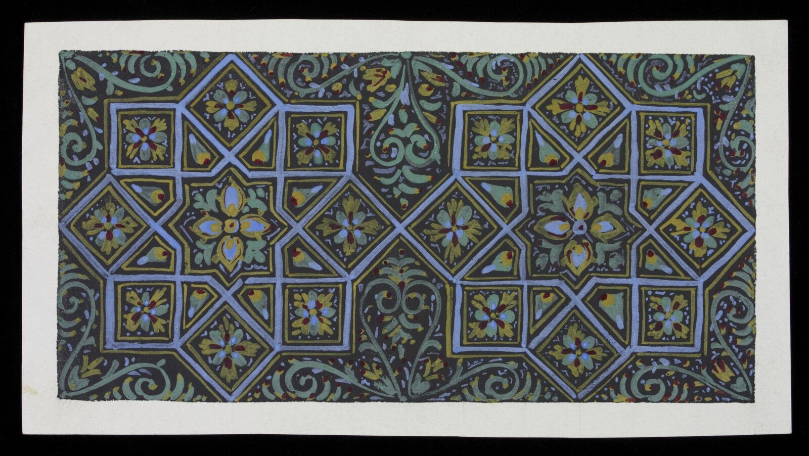 Design for interior decoration; wall or ceiling, Owen Jones, 1809-1874