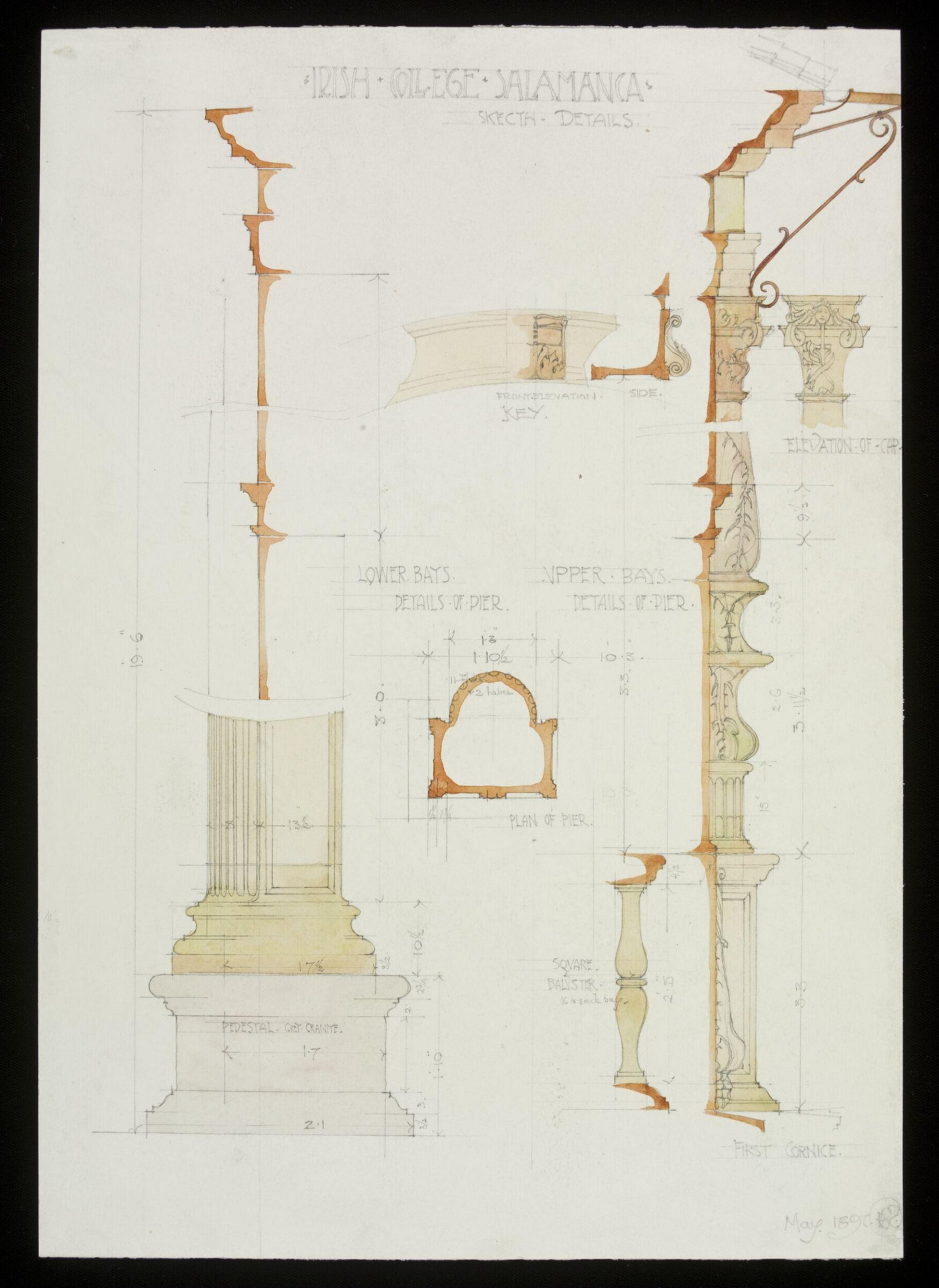 Drawing, Hubert Springford East, 05/1897
