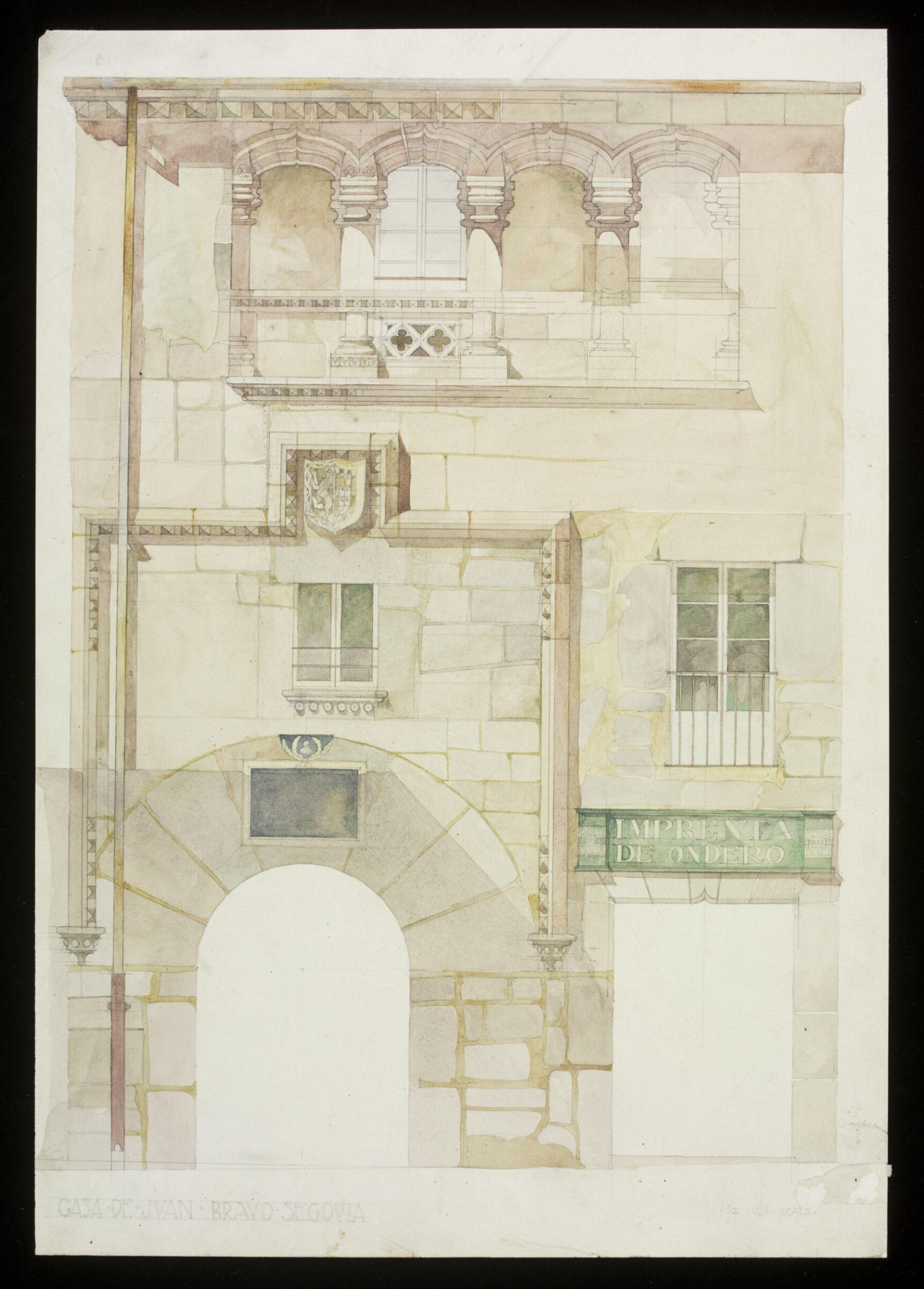 Drawing, Hubert Springford East, 1897