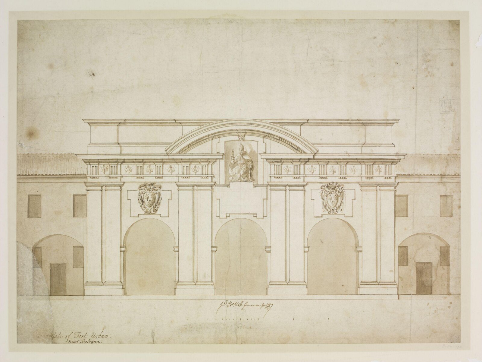 Drawing, Giovanni Battista Mola, 1628