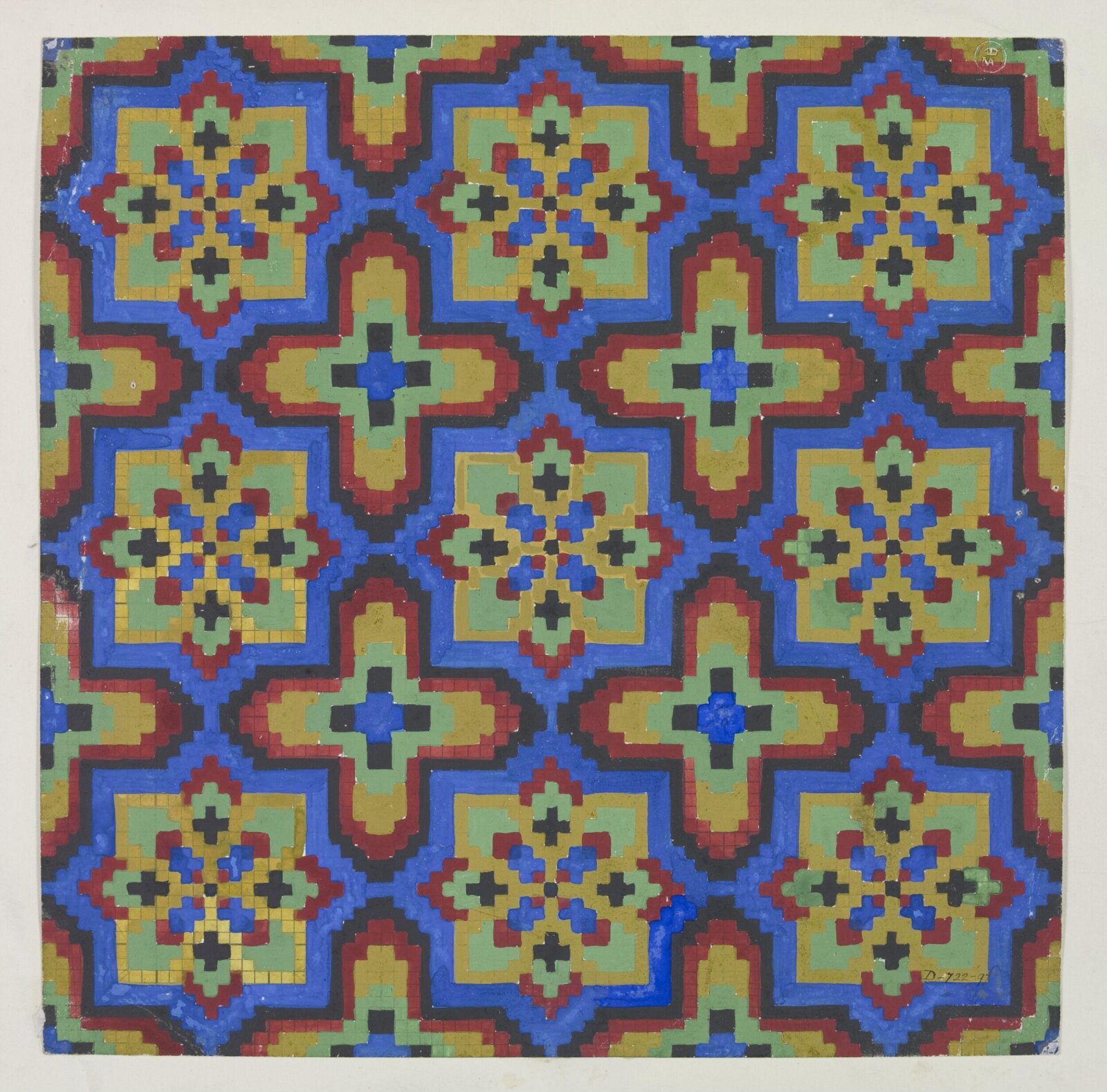 Design for carpet., Owen Jones, 1809 - 1874